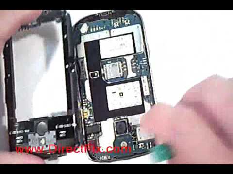 Video-Reparaturanleitung: Blackberry Bold 9000 öffnen und Display ausbauen/austauschen