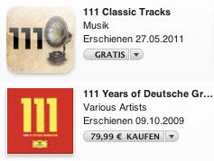 Mit iPhone App & Trick gibt es die 111 Jahre Deutsche Grammophon - Klassik Hits Box kostenlos (statt 79,99 Euro)
