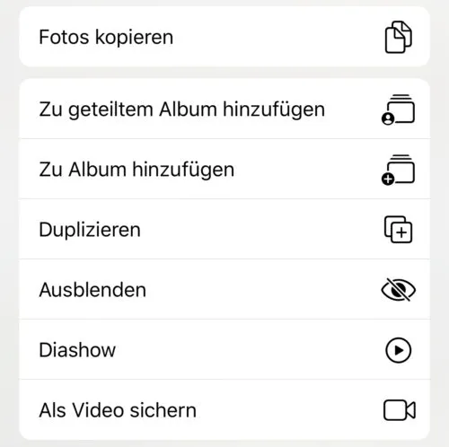 Apple iOS: Live Photos zusammenfügen und als Video speichern
