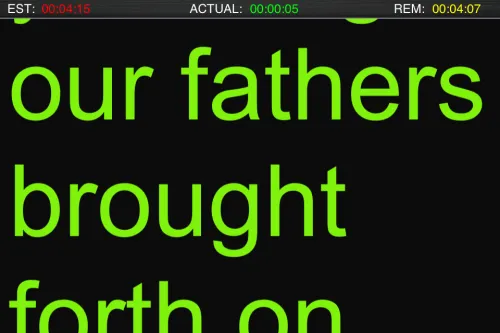 Teleprompter iPhone live