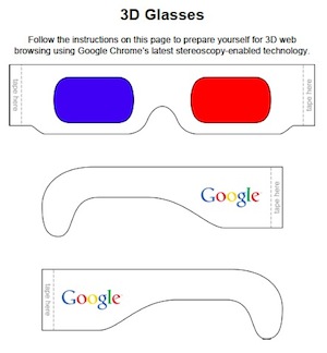 Schablone und Anleitung: Kostenlose 3D-Brille (rot/cyan - anaglyph) selbst basteln für 3D Fotos, 3D Filme, 3D Spiele