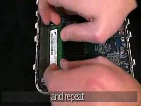 Video-Anleitung: Festplatte (HDD) und Arbeitsspeicher (RAM) in Mac Mini (Intel) einbauen